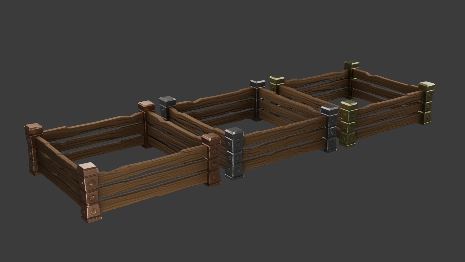 3D Environment Flower Bed Before